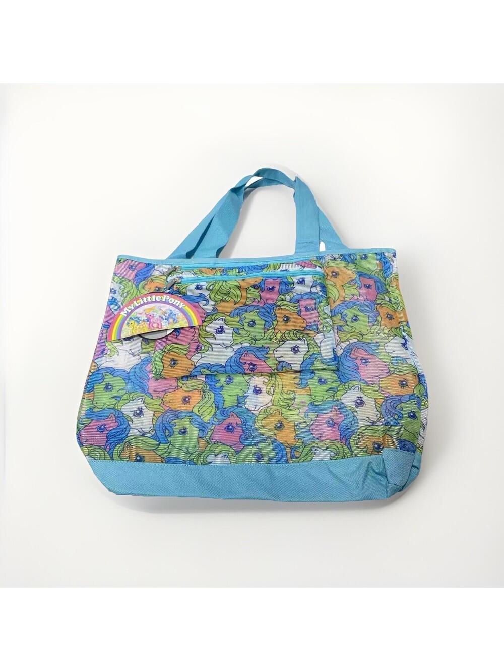 My Little Pony Beach Tote With Removable Pouch Retro Style Fun Bag MLP Brand Ne
